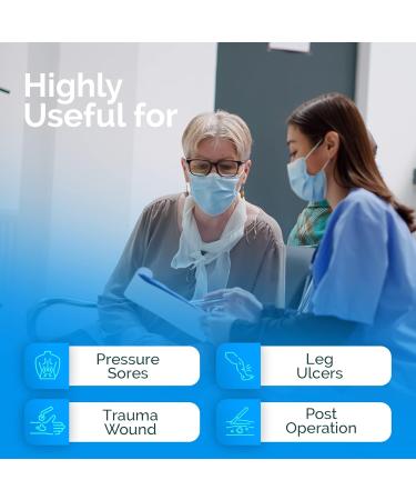 Safe n Simple Medical Foam Dressing 12 Pack Highly Absorbent Non-Adherent 2x2 Wound Care Pads for Optimal Healing - Buy Online on GoSupps.com