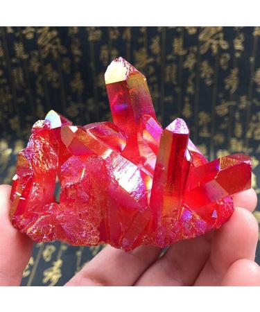 Stone Natural Red Quartz Cluster Crystal Gem Stone Minerals Specimen Reiki Balance Gemstone Decoration ERTEYIN