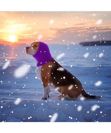 cobee Dog Snood for Dog Neck and Ear Warmer Dog Snood Dog Neck and Ears Warmer Dog Neck Ear Warmer Hood Pet Dog Earmuff for Wearing in Bathing Grooming Waterproof Reducing Noise Helps Calm(Purple M) Purple M Size - Buy Online on GoSupps.com