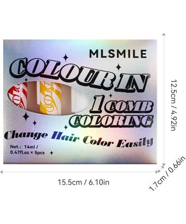Washable Hair Dye - Temporary Hair Color for Dark Hair 5 Pack | Temporary Hair Dye Hair Coloring Chalk Washable Color Instant Hair Cream for Concert - Buy Online on GoSupps.com