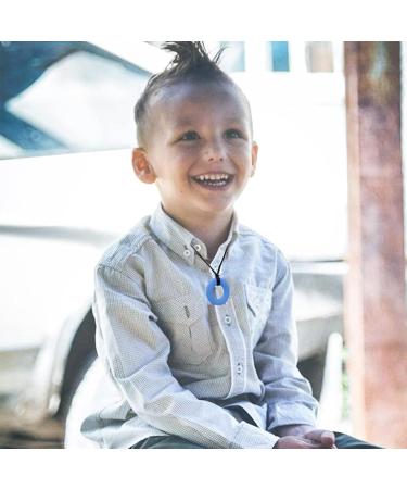 6 Silicone-Kau Necklaces for Adults & Babies | Sensory Oral Aids for Autism & ADHD | Soft Donut Design - Buy Online on GoSupps.com