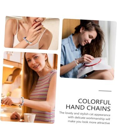 VALICLUD 2 Pcs Bracelet Couples Matching Bracelets Bead Bracelet Woven Bracelets Bracelet for Charms Couples Bracelet Bracelets Beaded Maneki Red Ceramics Miss Boy Wristband 18x1cmx3pcs Blackx3pcs - Buy Online on GoSupps.com