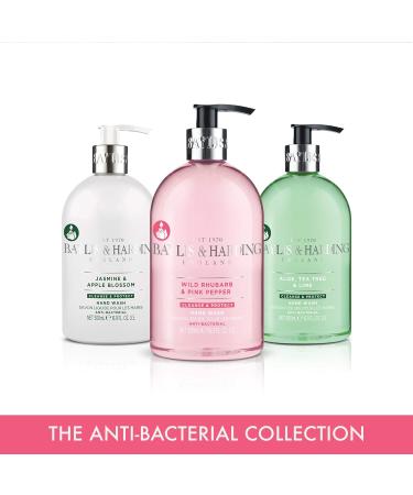 Baylis & Harding Anti-Bacterial Hand Wash Bundle - 3 x 500 ml Aloe Tea Tree & Lime Hand Wash & 3 x 500 ml Jasmine & Apple Blossom Hand Wash (6 Bottles) - Vegan Friendly Hand Wash Bundle 1 - Buy Online on GoSupps.com