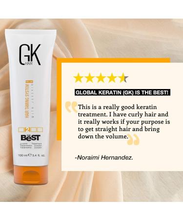 GK Hair Global Keratin Treatment - 3.4oz Smoothing Keratin for Silky Hair | Professional Brazilian Blowout - Buy Online on GoSupps.com