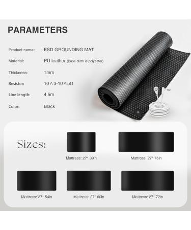 AsmrCap Earthing Mat for Sleeping 68 x 198 cm | Enhance Sleep Quality & Wellness | International Shipping Available - Buy Online on GoSupps.com