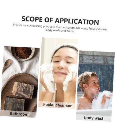 VINTORKY 5pcs Flip Soap Foam Net Soap Mesh Holder Net Bag Soap Bag Exfoliating Soap Pocket Khaki Cotton Linen - Buy Online on GoSupps.com