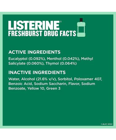 Listerine Freshburst Antiseptic Mouthwash - Fight Bad Breath, Plaque & Gingivitis - 500 mL (Pack of 2) - Buy Online on GoSupps.com