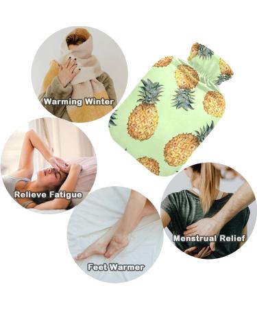 Buy Naanle Cartoon Pineapple Water Bottle | 1L Hot Water Bottle for Hand & Foot Pain Relief | Heat & Cold Therapy | Transparent Design - International Shipping - Buy Online on GoSupps.com