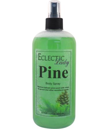 Pine Body Spray 16 ounces Body Mist for Women with Clean Light & Gentle Fragrance Long Lasting Perfume with Comforting Scent for Men & Women Cologne with Soft Subtle Aroma For Daily Use Regular Strength 16 Fluid Ounces