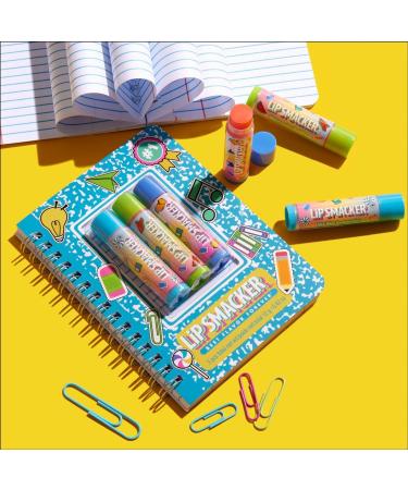 Lip Smacker Back to School Collection Spiral Notebook Lip Balm Trio 3-Piece Lip Balm Set with Cute Notebook for Kids Fun Lip Balm for Kids Blue Blue Spiral Notebook Lip Balm Trio - Buy Online on GoSupps.com
