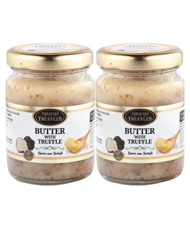 Truffle butter butter with white truffle tuber Borchii Vitt Burro Con tartufo intensive taste and taste suitable for white truffle risotto starters pasta dishes meat 2 x 80 g
