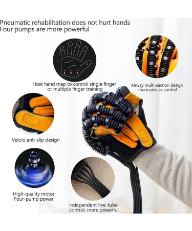 Rehabilitation Robot Gloves Both Hand Stroke Hemiplegia Finger Rehabilitation Five-Finger Training Relieve Wrist & Thumb Pain(Size:M Size) - Buy Online on GoSupps.com