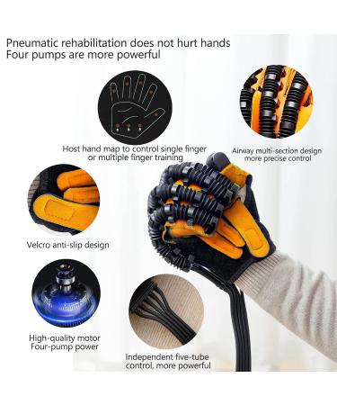 Finger Rehabilitation Stroke Both Hand Training Rehabilitation Robot Gloves Stroke Hemiplegia Hand Splint Finger Orthosis for Relieve Wrist & Thumb Pain(Size:XXL size Color:orange) XXL size orange - Buy Online on GoSupps.com