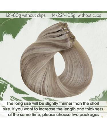 Buy Hetto Blond Clip-in Real Hair Extensions | Remy Clip Extensions with Ashblond Highlights | 120g 35 cm #17/2 #p17/23 - Fast International Shipping - Buy Online on GoSupps.com