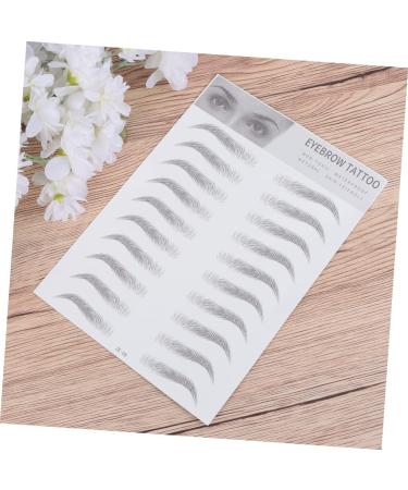 Mipcase Mipcase Artificial Eyebrow Hair Transfer Stickers Safe Eyebrow Stencils - Buy Online on GoSupps.com