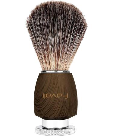 Favali razor brush razor brush roof hair imitat shaving brush vegan with wooden handle made of walnut wood for razor planes shave premium men vegan razor brush great men gifts for wet shaving