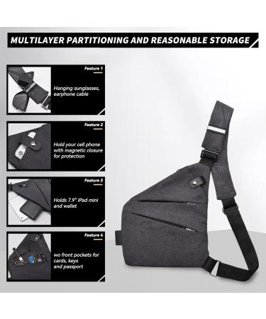 Yaozup Theft-Proof Travel Bag - Anti-Theft Multi-Pocket Backpack for Men & Women - Perfect for Hiking Jogging & School (Gray) - Buy Online on GoSupps.com