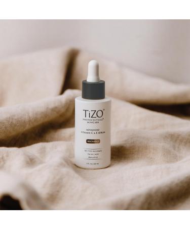 TiZO Advanced Vitamin C + E Serum with Ferulic Acid & Bakuchiol - Premium Photoceutical Skincare for Radiant Skin | Shop Internationally - Buy Online on GoSupps.com