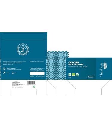 KHLA Blue Tea Oolong Bio - 20 Pyramid Infusions | Slimming Herbal & Fruit Tea for Weight Loss | Organic Chinese Tea - Buy Online on GoSupps.com