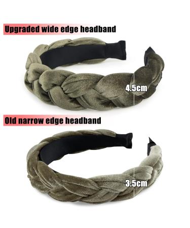 Clinity Vintage Green Braided Headband - Padded Rockabilly Hair Accessories for Women & Girls - Buy Online on GoSupps.com