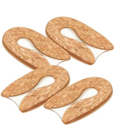 NOLITOY 2 Pairs Transparent Heel Pad Reusable Heel Cushion Heel Protector Heel Pad Reusable Boost Insole Heel Pad for Height Silicone Heel Pads Heel Pad for Women Reusable Heel Pads 1 S