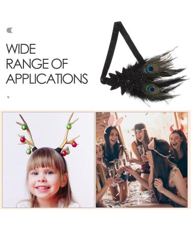 Peacock Headband Vintage 1920S Flapper Headband Headpiece Hairband Headdress Hair Accessory for Women - Buy Online on GoSupps.com