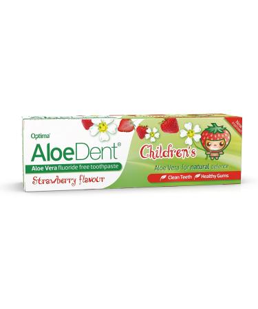 Aloe Dent Children's Aloe Vera Toothpaste Fluoride Free Natural Action Vegan Cruelty Free SLS Free Strawberry Flavour Healthy Gums 50 ml (Pack of 2) 50 ml (Pack of 2) Kids' Toothpaste - Buy Online on GoSupps.com