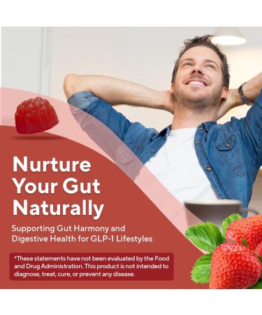 NuVa by Trulore Prebiotic + Fiber Gummies | GLP-1 User Nutritional Support | Sugar Free Fiber Gummies for Adults | Berry Flavor | Non-GMO Digestive Balance for Men & Women | 60 Gummies - 30 day Supply - Buy Online on GoSupps.com