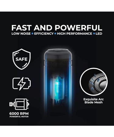 BARBOSSO 2 in 1 Nose and Ear Hair Trimmer for Men Painless - Beard Stubble Shaver Attachment - Electric Rechargeable 120 Minutes - Nostril Nasal Remover - Buy Online on GoSupps.com