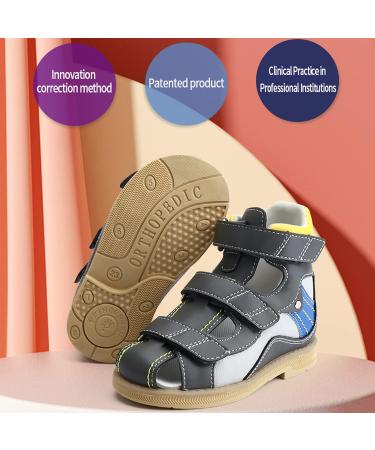 Orthopedic Toddler Sandals with Arch & Ankle Support - Size 6.5 High Back Corrective Shoes - Buy Online on GoSupps.com
