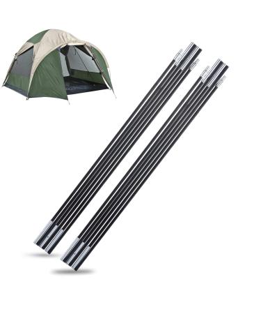 Dioche Tent Support Rods, Folding Fiberglass Tent Pole Bars Outdoor Camping Awning Frames Kit