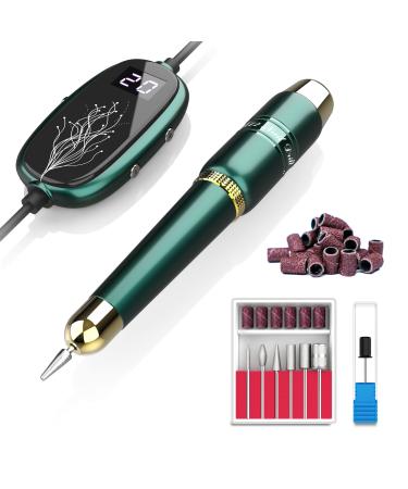 Electric Nail File  Nail Drills for Acrylic Nails Professional Gel Nail Kit Portable Efile Nail Drill with LED Display  Nail Drill Machine Manicure Pedicure Tool Nail Kit for Beginners with Everything