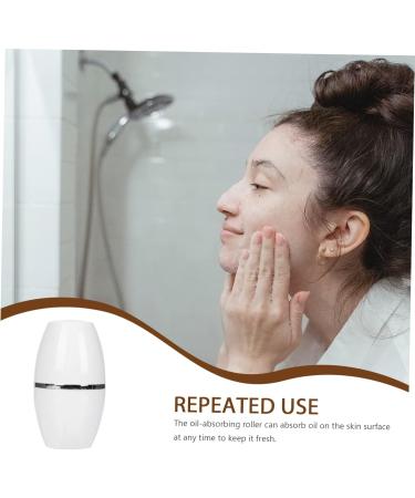 FOMIYES 2 Pcs Facial Oil Absorbing Ball Oil Blotting Roller Skin Oil Control Facial Massager Oil Absorption 5x2.8cmx2pcs Whitex2pcs - Buy Online on GoSupps.com