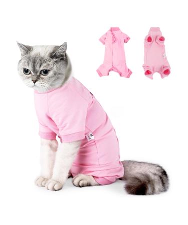 Lollanda Katzenbody after op castration cat cats suitical for recovery suit cat relaxation suit for cats operation surgical recovery suit for cats abdominal wounds (pink l) - Buy Online on GoSupps.com
