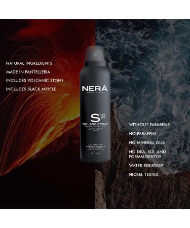 NERA Pantelleria Low Protection SPF10 Body spray Water-Resistant Sunscreen with UVA and UVB Filters Clear- Face & Body 150ml - Buy Online on GoSupps.com
