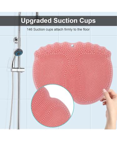 Large Non-Slip Shower Foot Scrubber Mat - Relieve Pain & Relax - Lear-au Rose - Buy Online on GoSupps.com