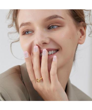 Semi-Cured Nail Wraps Natural Gloss Gel Nail Strips | Adhesive Nail Polish Strips Fingernail Manicure Stickers Salon-Quality Finish Easy Application - Buy Online on GoSupps.com
