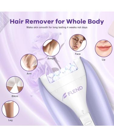 Quiet Wireless Facial Epilator for Women - 2 Speed Levels Effective Hair Removal for Face & Body - Bubba-EP10 - Buy Online on GoSupps.com
