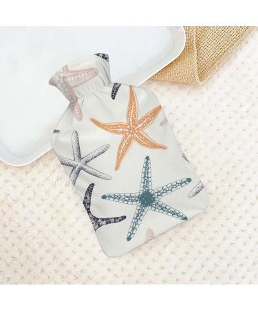 Starfish Hot Water Bottle with Plush Cover | Hand Warmer for Adults & Children | 26.5x15.3cm - International Shipping Available - Buy Online on GoSupps.com