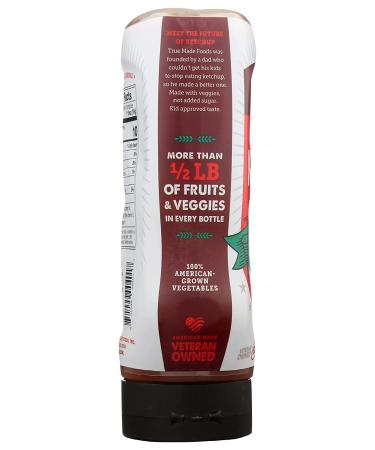 True Made Foods No Added Sugar Vegetable Ketchup Squeeze 17oz - Healthy Option (1.06lb) - Buy Online on GoSupps.com