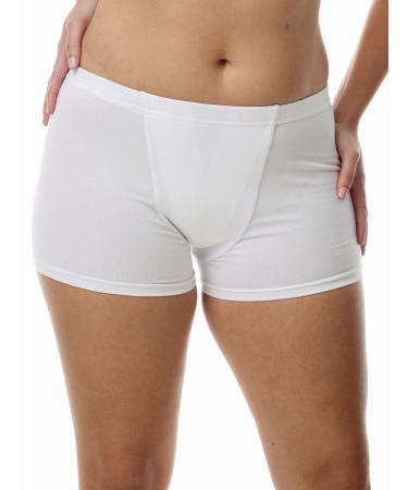 Underworks Women's Shapewear Briefs L White