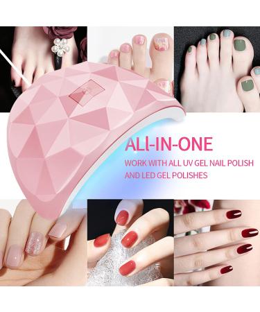 LED Nail Lamp Gel Nail Light For 54W Dryer With Timers Manicure Auto Sensor Professional Nail Art Tools Nail Dryer Light Lamp Pink B - Buy Online on GoSupps.com