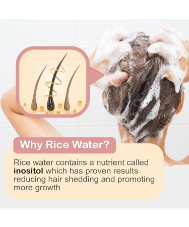 Rice Water Shampoo Bar - Strengthens Repairs & Promotes Hair Growth | Handmade in the USA with Rice Water & Rosemary - Buy Online on GoSupps.com