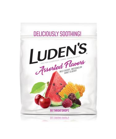 Luden's Pectin Lozenge/Oral Demulcent Assorted Flavors 90 Throat Drops