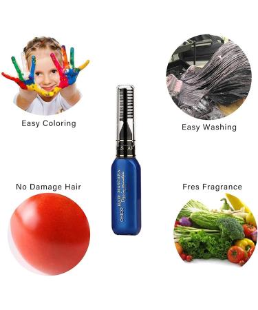 Hair Chalk for Girls- New Hair Chalk Comb Mascara Temporary Washable Hair Color Dye for Girls Women-Non-toxic Instant Hair Dye Colors for Christmas Halloween Birthdays Parties (07#) - Buy Online on GoSupps.com
