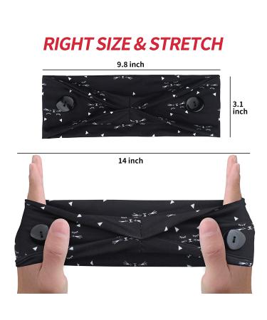 Headbands with Buttons for Masks - Non-Slip, Ear Protection for Nurses & Doctors | 1 Pack (Color 12) - Buy Online on GoSupps.com