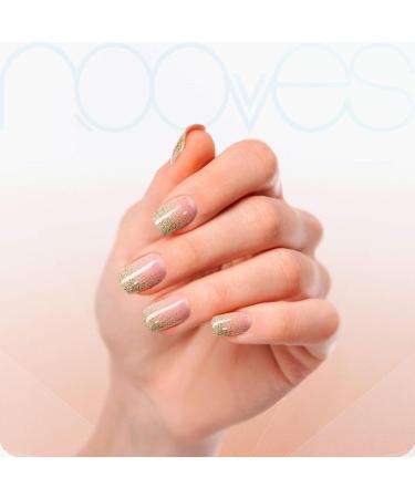  NOOVES NOOVES - 20 Pieces Glitter Gel Nail Polish + UV/LED Curing Lamp Premium Semi-Cured Gel Nails Gel Stickers with 1 Nail File - Buy Online on GoSupps.com