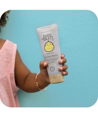 Baby Bum Natural Monoi Coconut Balm - 100% Natural Coconut Oil - Sensitive Skin Safe - 3oz Travel Size (Pack of 2) | Travel Tube - Buy Online on GoSupps.com