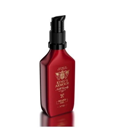 King s Armour Beard Oil - Softens Strengthens & Grows | Jojoba Argan & Sweet Almond | Refreshing Scent - 1.69 oz International Shipping - Buy Online on GoSupps.com