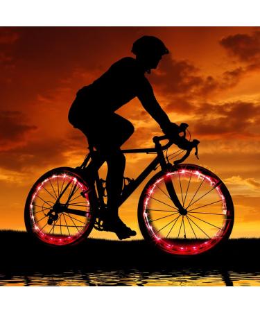 RECORA 2 Tire Pack LED Bike Wheel Lights - Ultra Bright Waterproof Spoke Lights for Night Riding - Red - Buy Online on GoSupps.com